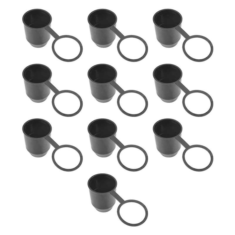 10Pcs Black Tow Bar Ball Push-in Type Cover Cap Car Hitch Towball Trailer Protection Cap EIG88 for R