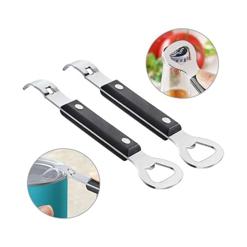 10pcs Can Opener Manual,stainless Steel Can Punch Bottle Opener,2in1 Multifunctional Can and Beer Op
