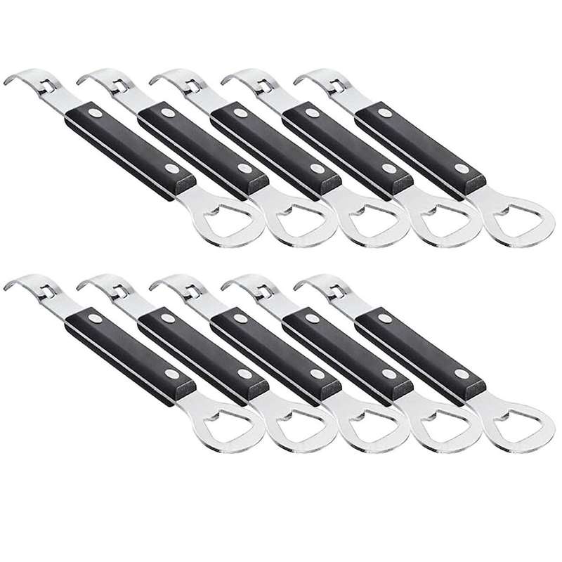 10pcs Can Opener Manual,stainless Steel Can Punch Bottle Opener,2in1 Multifunctional Can and Beer Op
