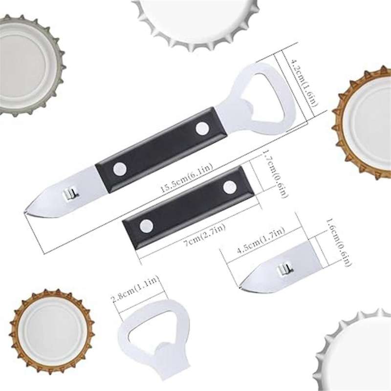 10pcs Can Opener Manual,stainless Steel Can Punch Bottle Opener,2in1 Multifunctional Can and Beer Op