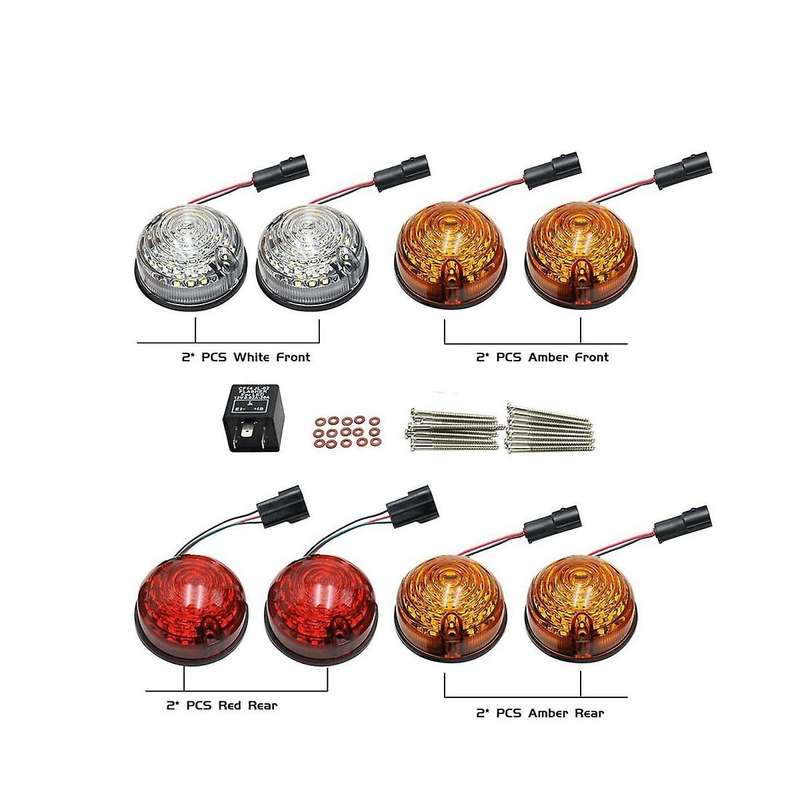 10pcs Car Front Rear Signal Indicator Lamp Stop Fog Reversing Light for 90 110 130