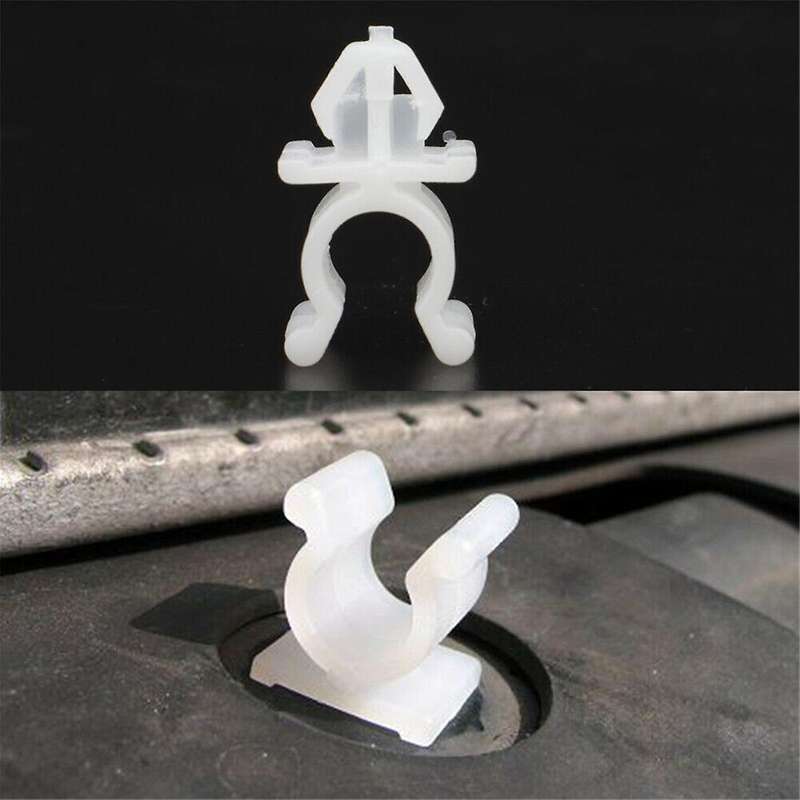 10Pcs Car Fasteners Hood Support Rod Support Clamp Fixtures for Navara T30 R32 R33 65722-01E00