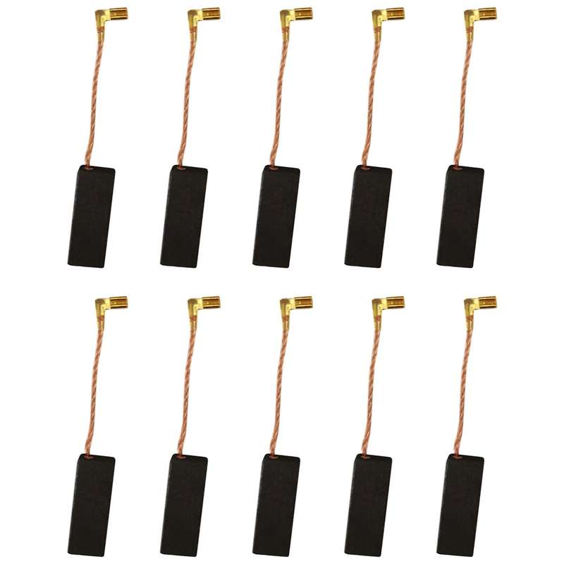 10Pcs Carbon Brush for 2200 Chain Saw X73 Woodshark 350 400 D94