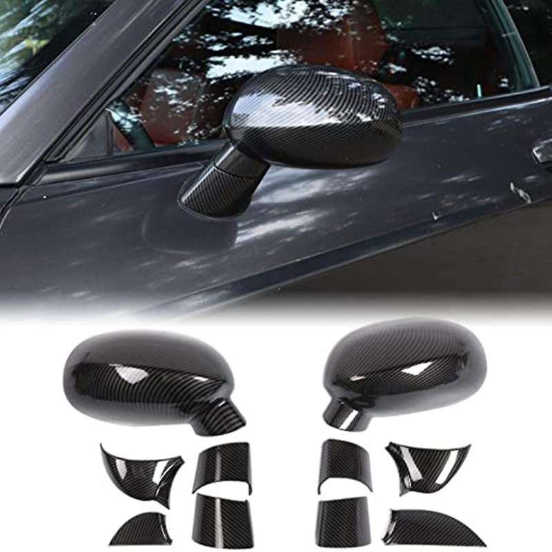 10PCS Car Side Mirror Cover Decals Rearview Mirrors Trim Sticker Accessories for 2009-2020