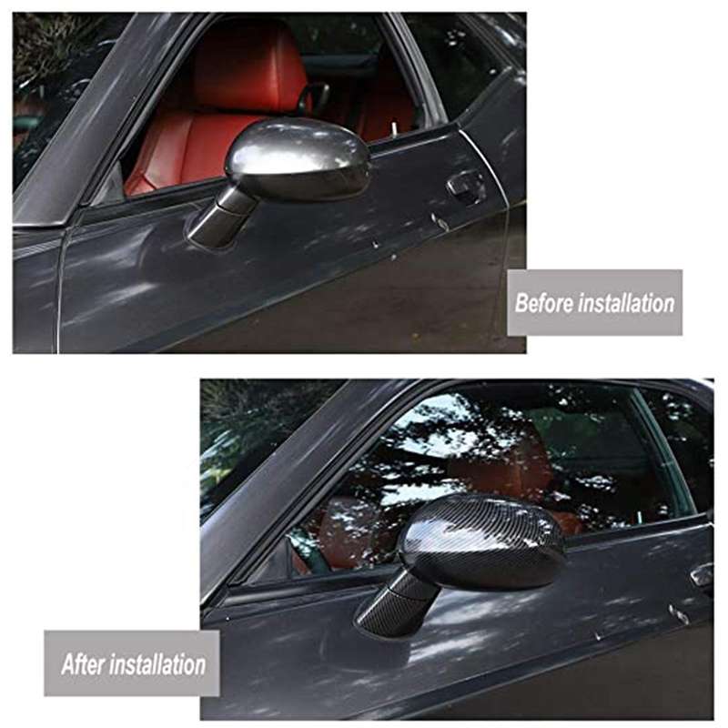 10PCS Car Side Mirror Cover Decals Rearview Mirrors Trim Sticker Accessories for 2009-2020