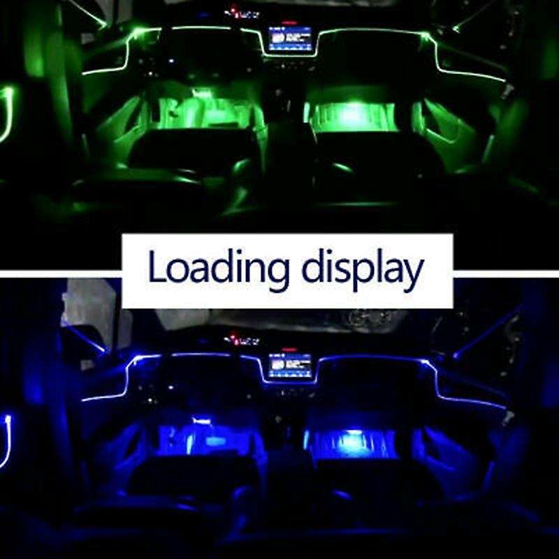 10Pcs Car RGB Atmosphere Light Car Interior Decoration Light APP Control Atmosphere Light Footlight