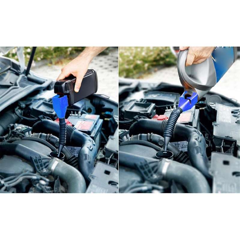 10Pcs Car Refueling Hands-Free Portable Funnel Foldable Plastic Car Motorcycle Refueling Oil Funnel