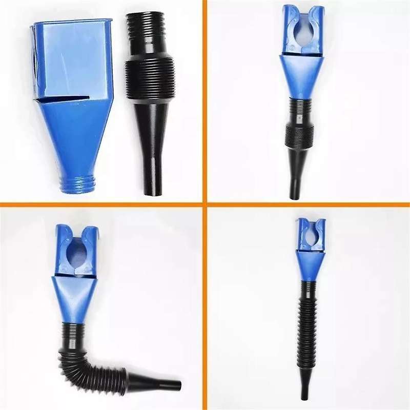 10Pcs Car Refueling Hands-Free Portable Funnel Foldable Plastic Car Motorcycle Refueling Oil Funnel