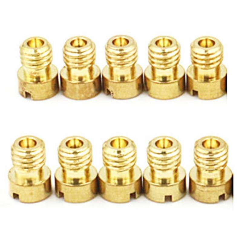 10pcs Carburetor Measuring Hole Nozzle for Main Spray Scooter Bucket Pe24/26/27/30 Halma Cg-125 Nib