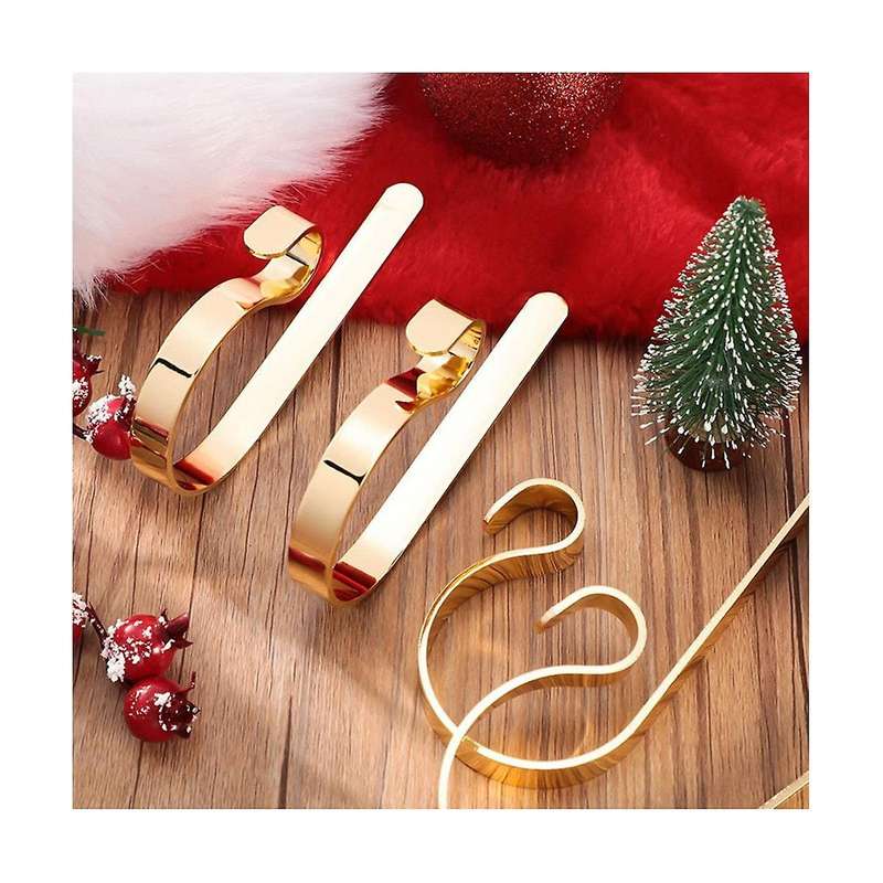 10pcs Christmas Stocking Hanger Holder for Fireplace Mantel