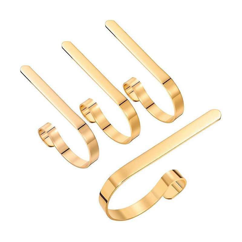 10pcs Christmas Stocking Hanger Holder for Fireplace Mantel