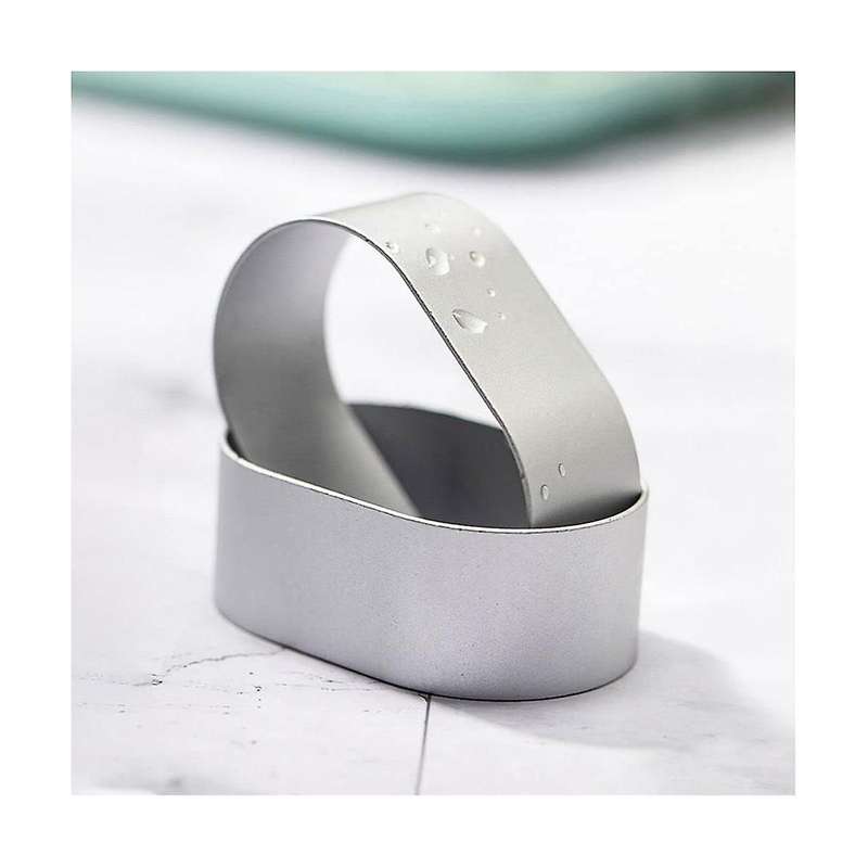 10Pcs Cheese Molds Aluminium Alloy Oval Cheese Mold Mousse Bread Cake Molds with 100Pcs Liner Paper