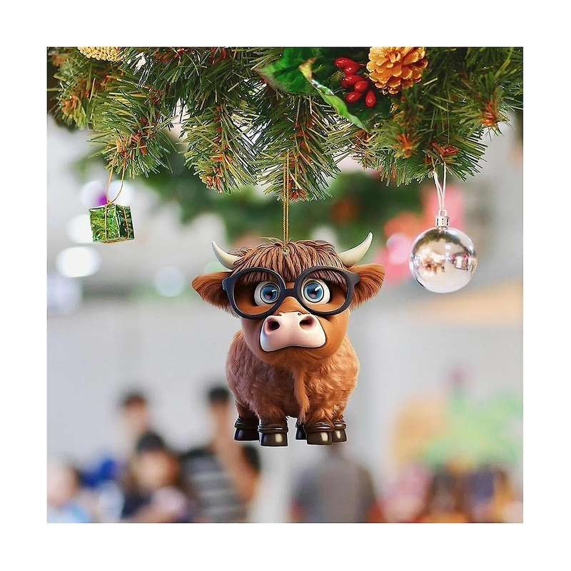 10pcs Christmas Decor Hanging Ornament Decorative Car Interior Pendant Diy Christmas Ornament Home