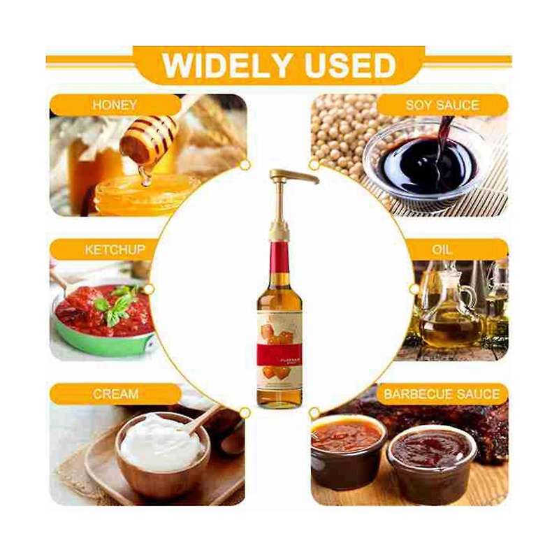 10pcs Coffee Syrup Pump Dispenser,fits 750ml Coffee Flavoring Syrup Bottles, Fits Home Coffee Bar Dr