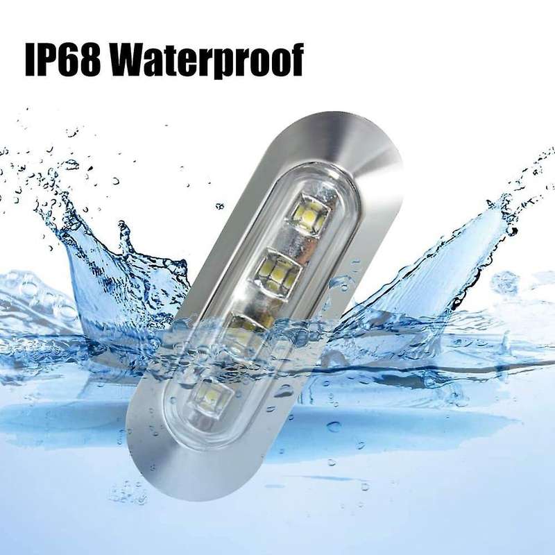 10PCS Clear 4 LED Side Marker Indicator Lights Lamp Tail Lamp Universal for Auto Car Bus Truck Lorry