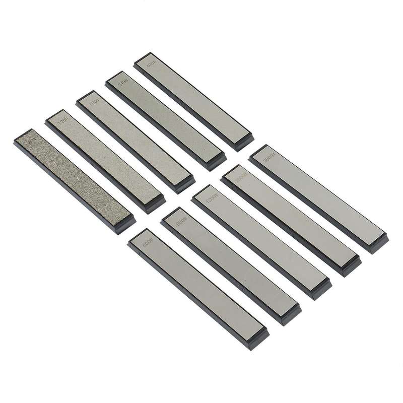 10Pcs Diamond Sharpening Rod Sharpener Fixed Angle Grinding Diamond Whetstone Kitchen Grinding Knife