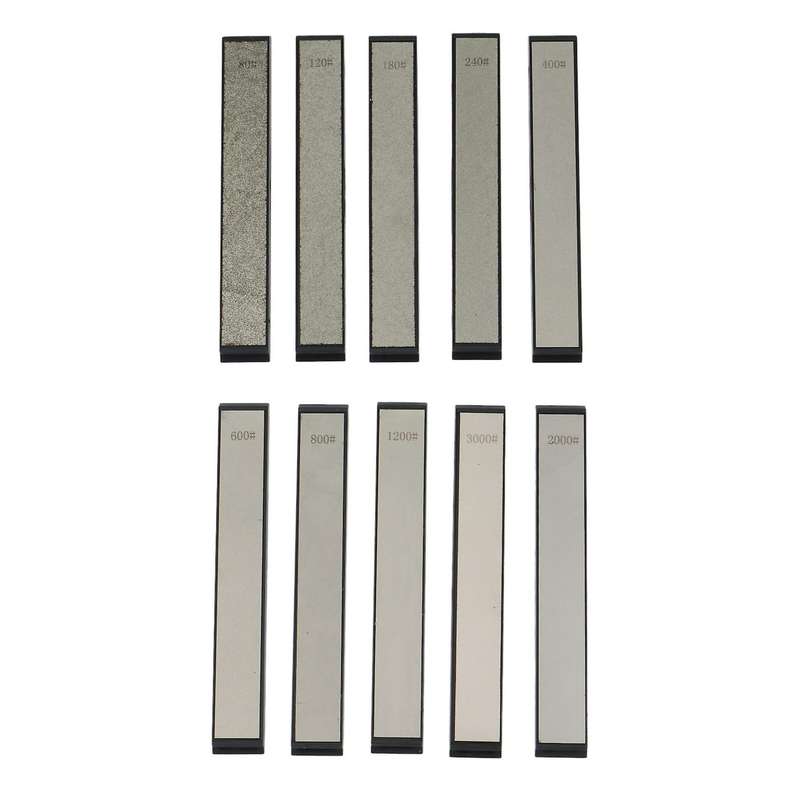 10Pcs Diamond Sharpening Rod Sharpener Fixed Angle Grinding Diamond Whetstone Kitchen Grinding Knife