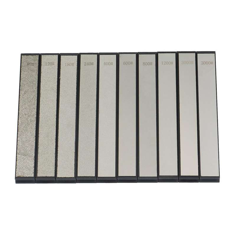 10Pcs Diamond Sharpening Rod Sharpener Fixed Angle Grinding Diamond Whetstone Kitchen Grinding Knife