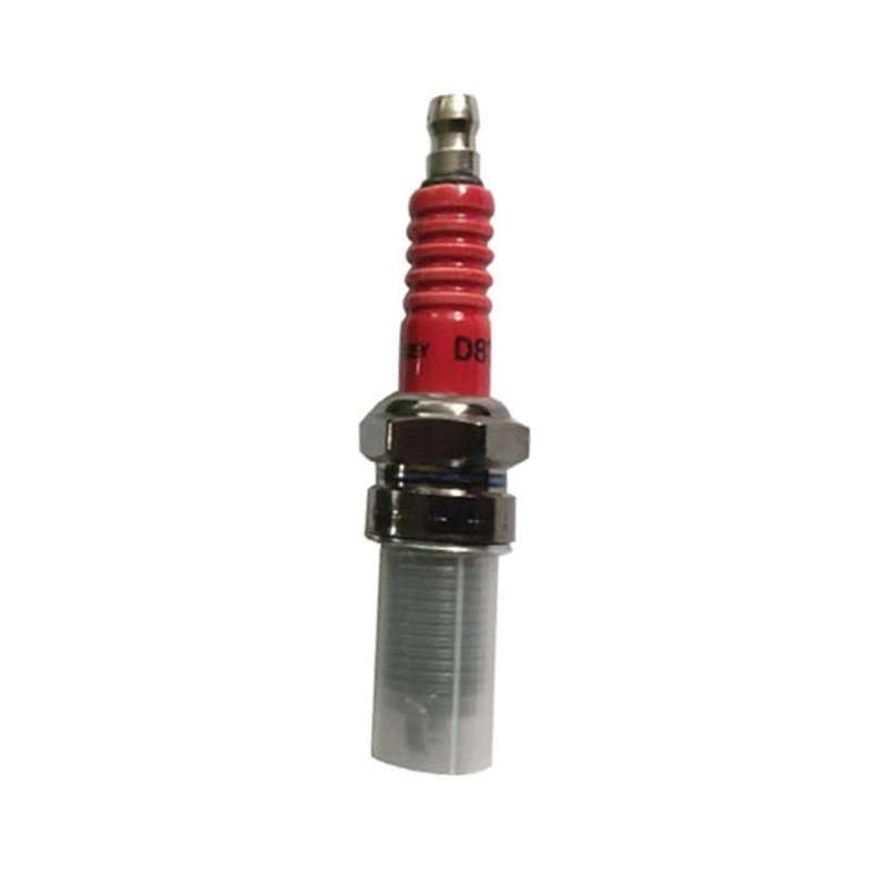 10pcs D8tc Electrode Spark Plug, Racing Spark Plug with 3 Electrode for 125 Motorcycle 110 Pedal Ca