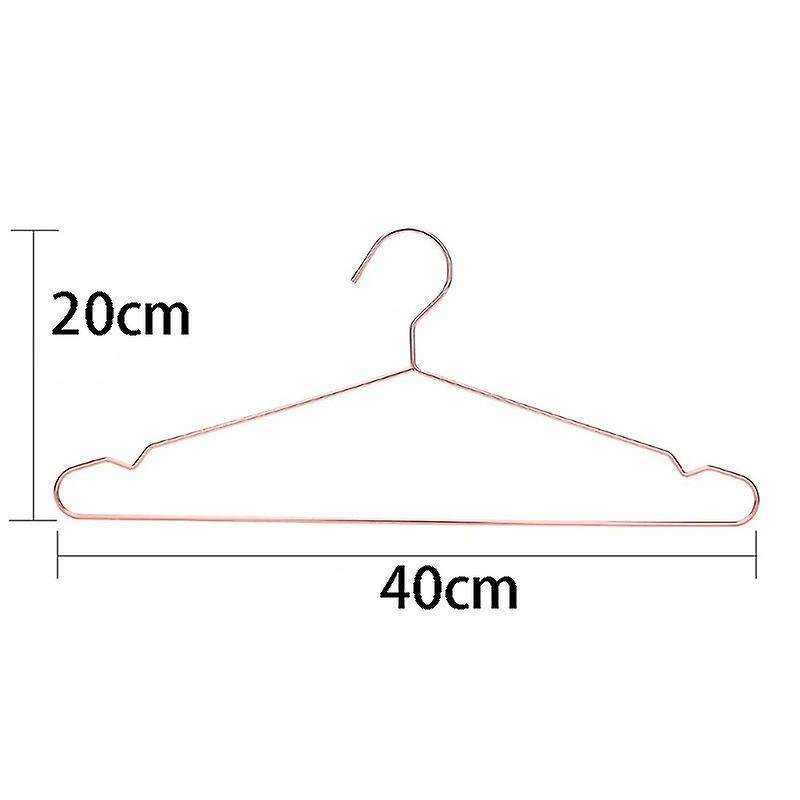 10Pcs Copper Gold Metal Clothes Shirts Hanger with Groove, Heavy Duty Strong Coats Hanger, Suit Hang