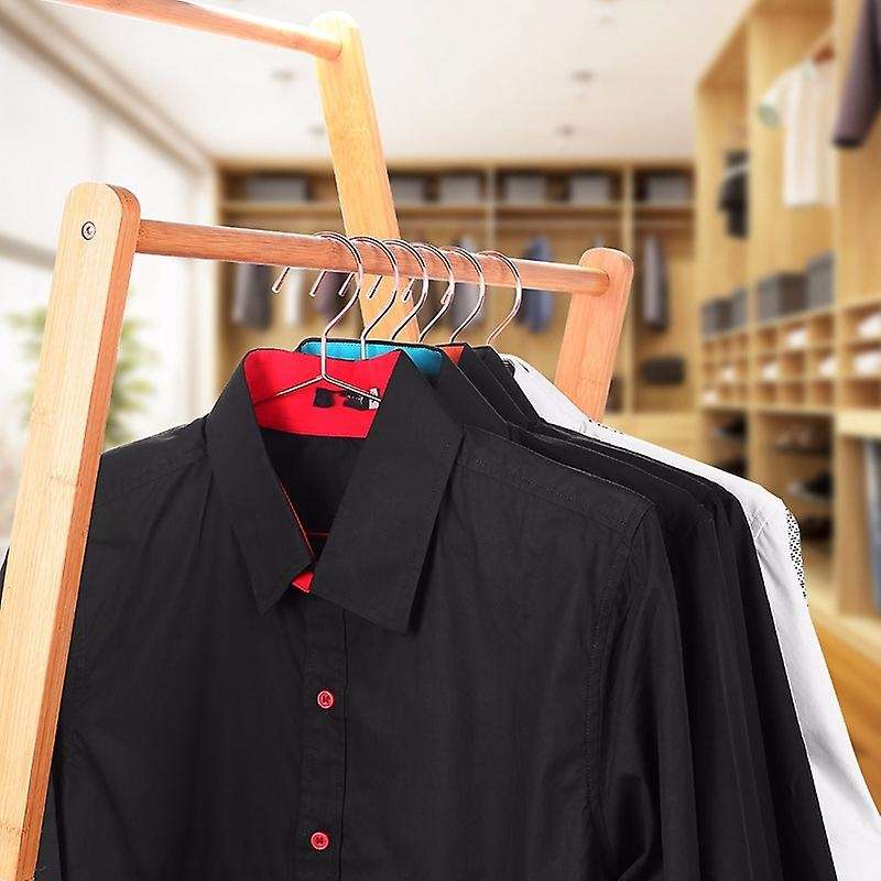 10Pcs Copper Gold Metal Clothes Shirts Hanger with Groove, Heavy Duty Strong Coats Hanger, Suit Hang