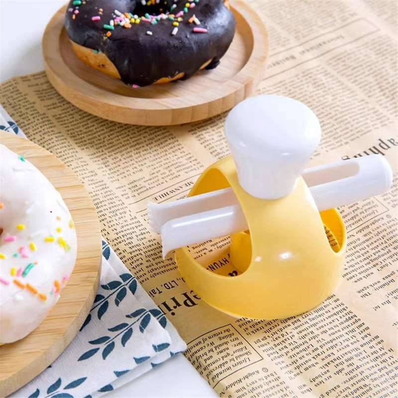 10PCS Dispenser Donut Maker Portable Waffle Mould Plastic Machine Donut Cake Mold