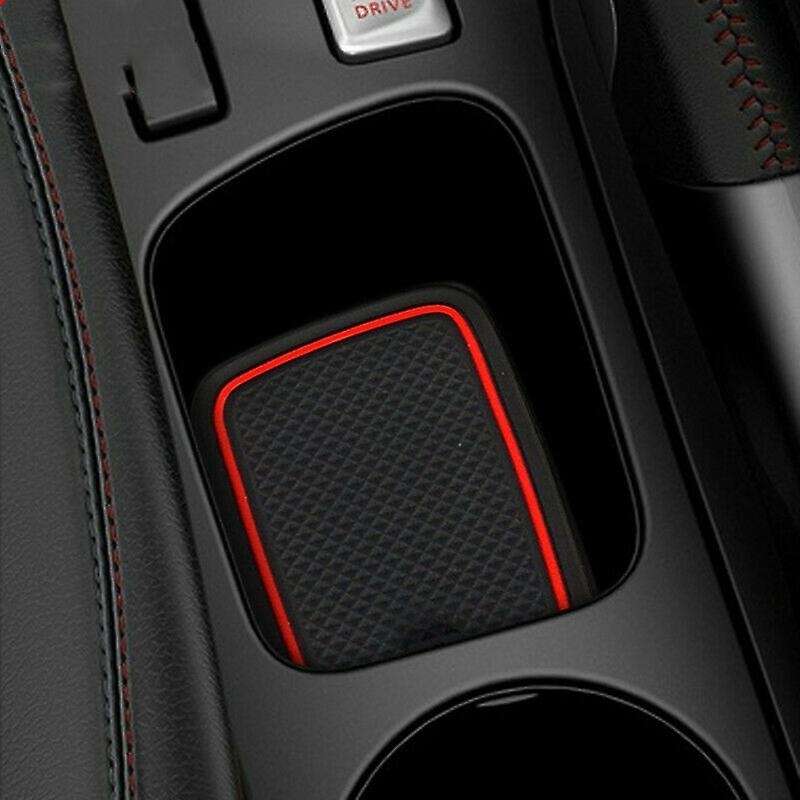 10Pcs Door Groove Mat Car Interior Decoration Anti- Gate Slot Cup Pad for 4 Accessories Rubber Coast
