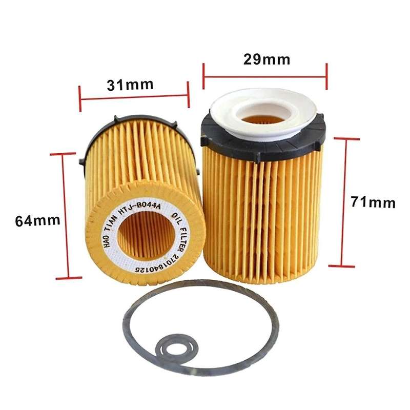 10pcs Engine Oil Filter Elements A2701800109 2701800009 for E-class W212 A207 C207 S212 2013-2019