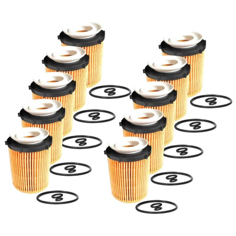 10pcs Engine Oil Filter Elements A2701800109 2701800009 for E-class W212 A207 C207 S212 2013-2019