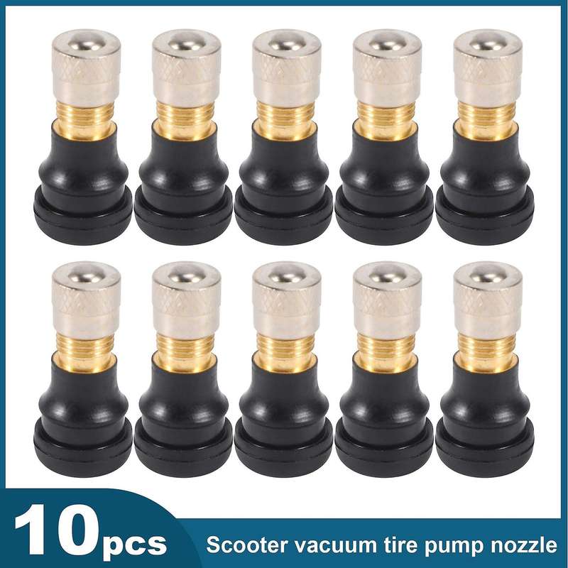 10Pcs Electric Scooter Tubeless Tire Vacuum Valve Wheel Gas Valve for M365 Electric