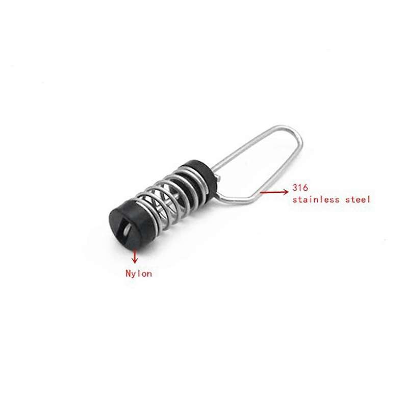 10PCS Fishing Flag Clips Stainless Steel Marine Boat Flag Clips for Halyards Outrigger Lines Antenna