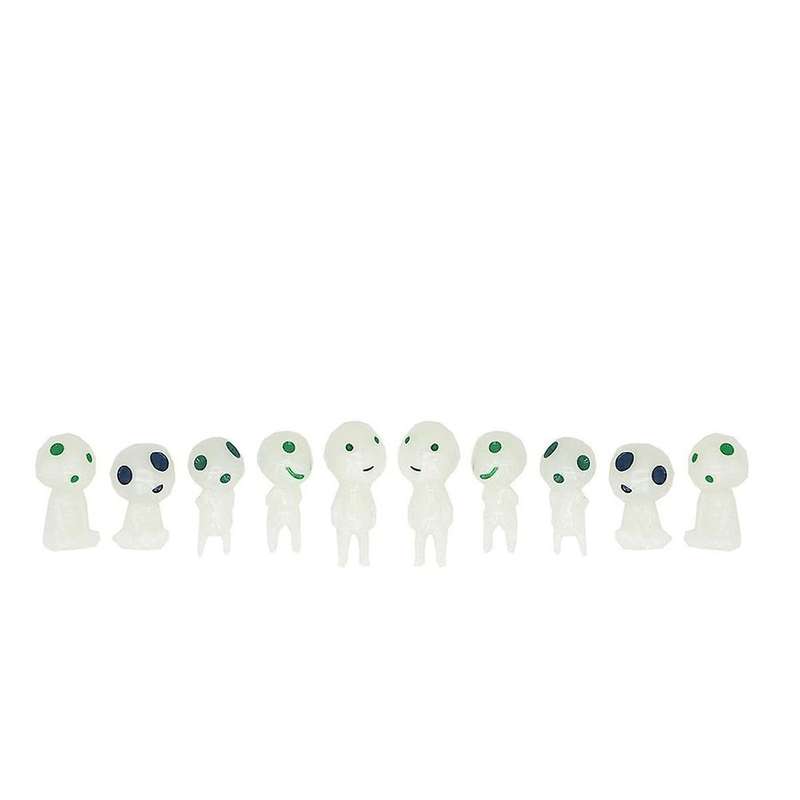 10Pcs Fairy Garden Gnome Outdoor Miniature Luminous Garden Ghost Decor for Outside Glow in the Dark