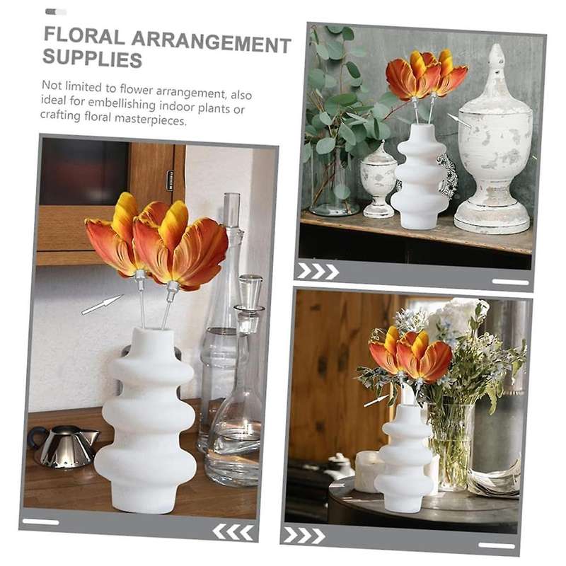10pcs Flower Extension Pole House Plants Water Hose Indoor Plants Extension Flower Stem Plastic Flow