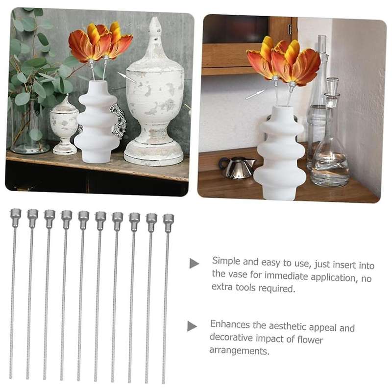 10pcs Flower Extension Pole House Plants Water Hose Indoor Plants Extension Flower Stem Plastic Flow