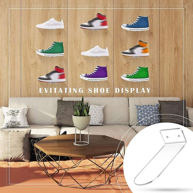 10pcs Floating Shoe Display,sneaker Shelves Wall Mount Levitating Shoe Display Stand for Sneaker Or