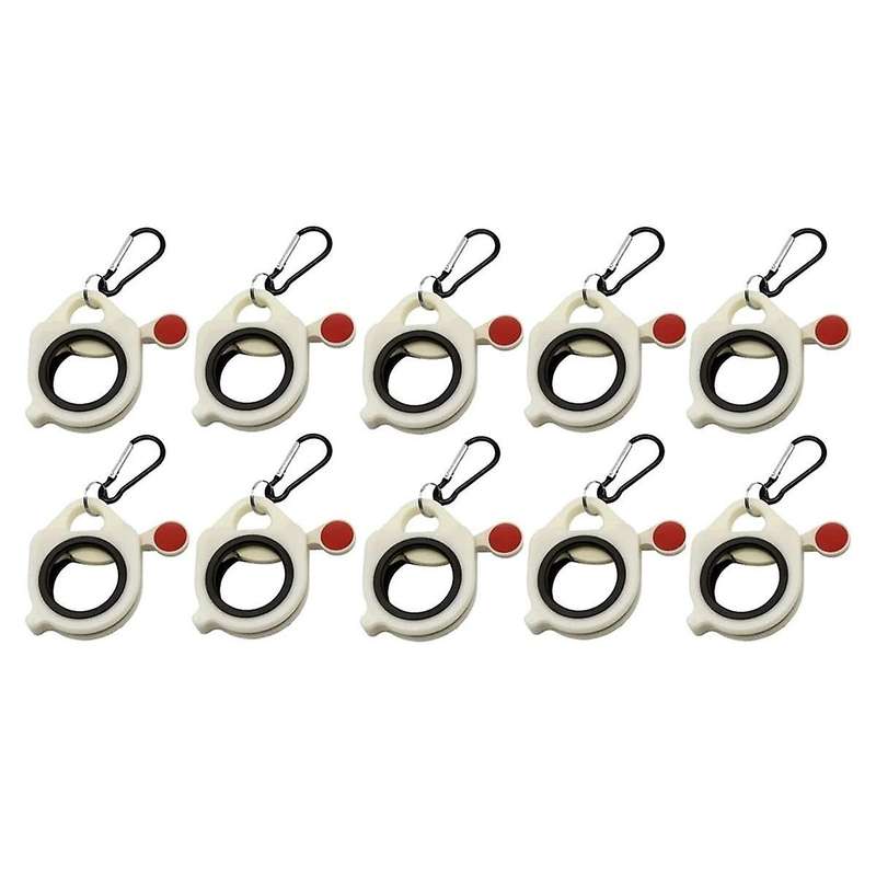 10Pcs Fluorescent Cable Tie Organizer Storage Cable Tie Holder Portable Cable Tie Storage Tool