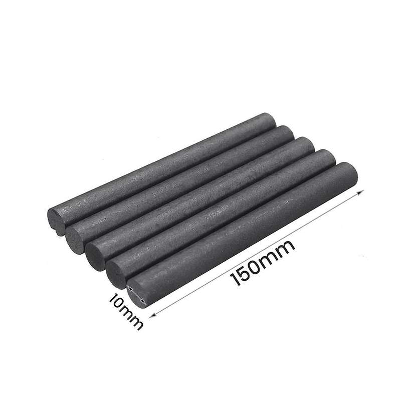 10pcs Graphite Rods High Temperature Graphite Electrode Cylinder Rods 100mm for Industry Tools 10x1