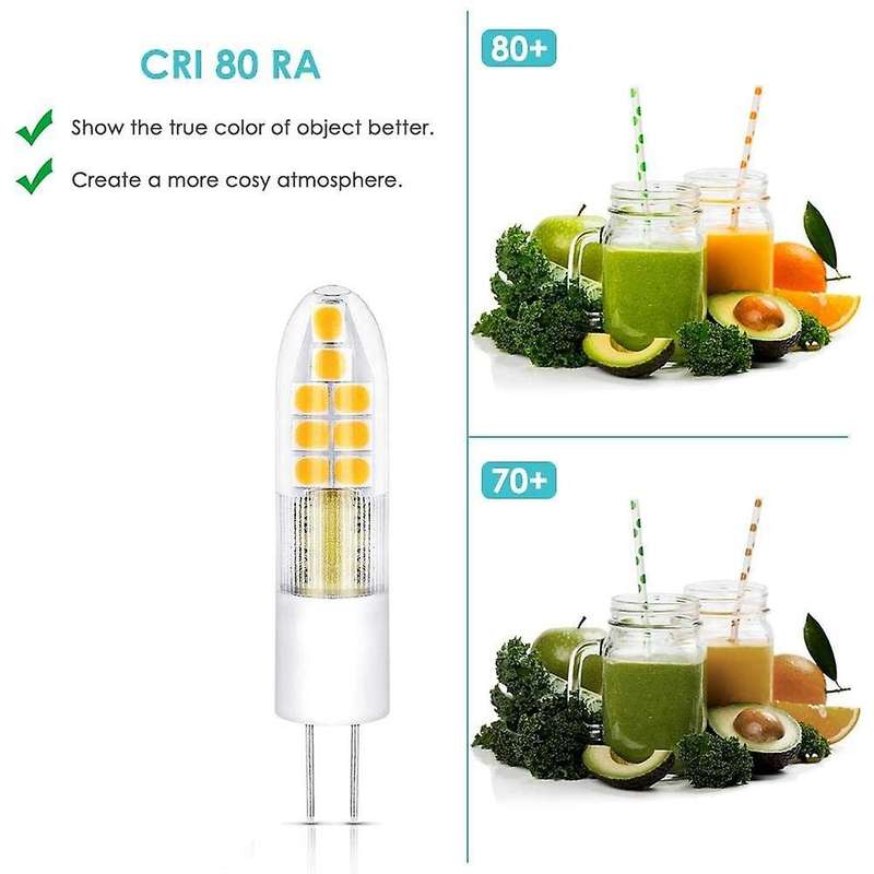 10Pcs G4 LED Bulb Bi-Pin Base Light Lamp Non-Dimmable Landscape LED Bulb 3000K T3 Halogen Track Bulb