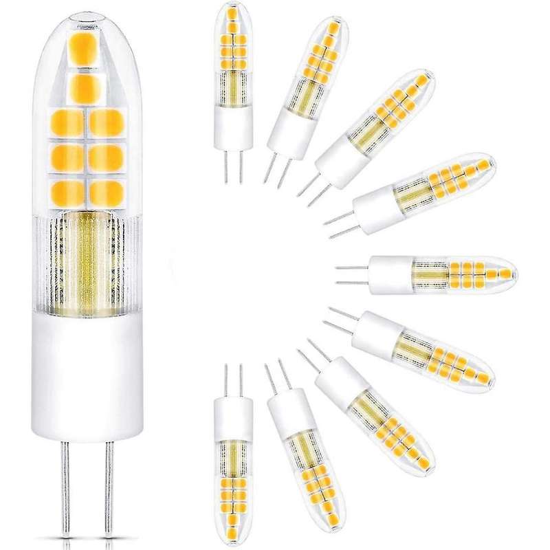 10Pcs G4 LED Bulb Bi-Pin Base Light Lamp Non-Dimmable Landscape LED Bulb 3000K T3 Halogen Track Bulb