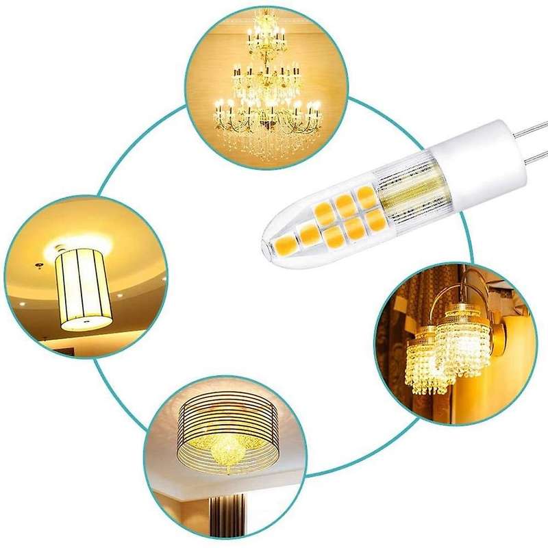 10Pcs G4 LED Bulb Bi-Pin Base Light Lamp Non-Dimmable Landscape LED Bulb 3000K T3 Halogen Track Bulb