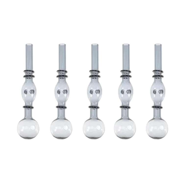 10pcs Glass Oil Lamp Burners High Borosilicate Lamp Burners Oil Burner Glass Pipe Heat Resistant Gla