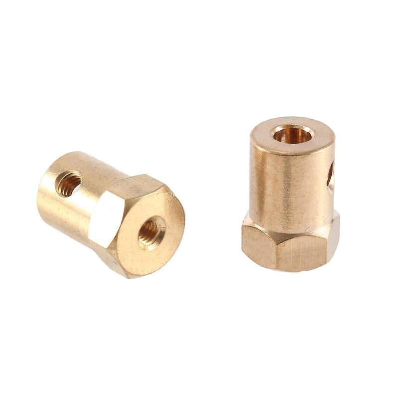 10pcs Hexagonal Coupling Diy Intelligent Trolley Wheel Tire Connector Dc Deceleration Motor for Mod