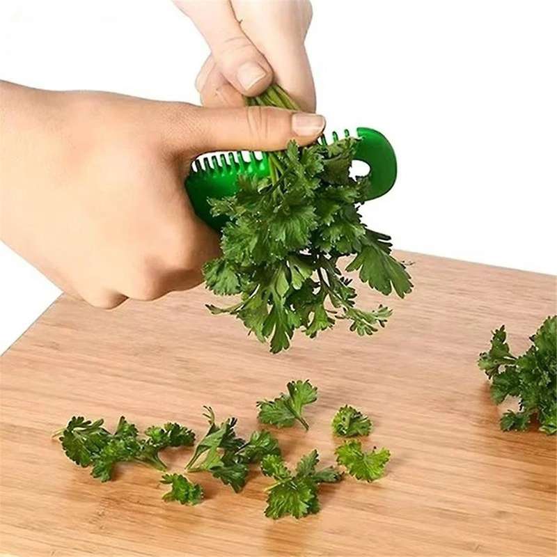 10PCS Kitchen Vegetable Leaf Peeler Stripping Comb Multi-Function Gadget Leaf Remover