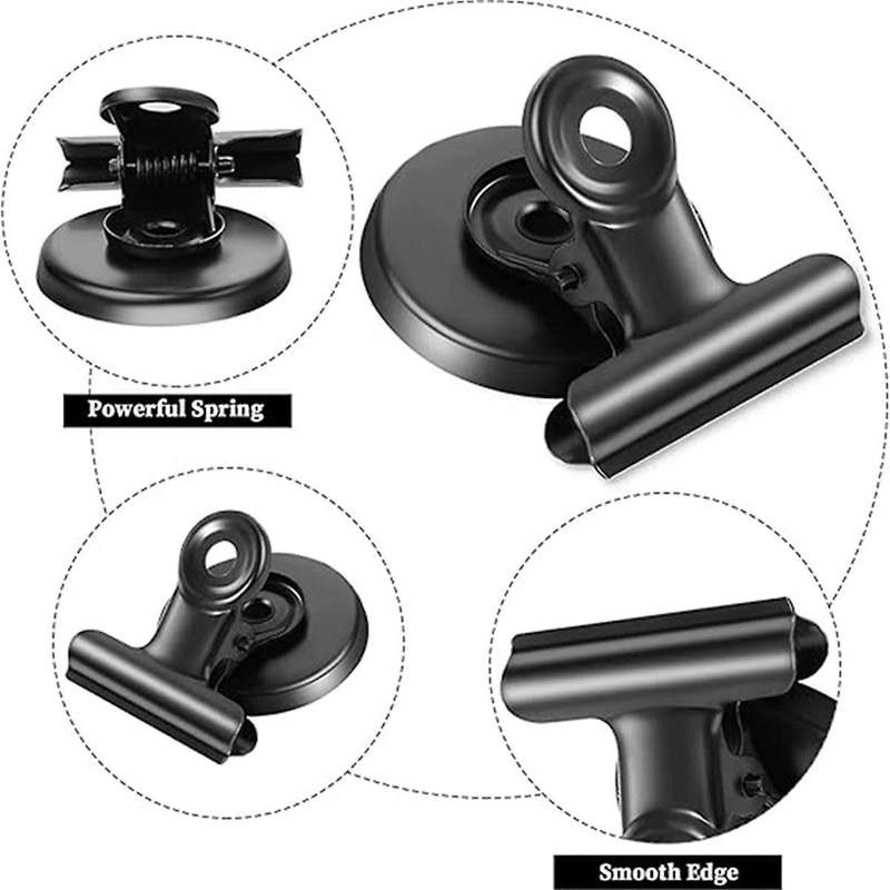 10pcs Magnetic Clips Fridge Magnet Hook Clip for Family School Freezer Kitchen Refrigerator