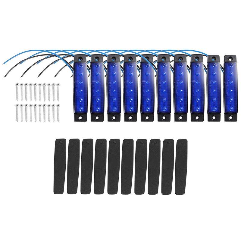 10PCS Marine Boat Lights 12V Waterproof Boat 6 LED Lights Kayak Lights for Boat Deck & Cockpit Decor