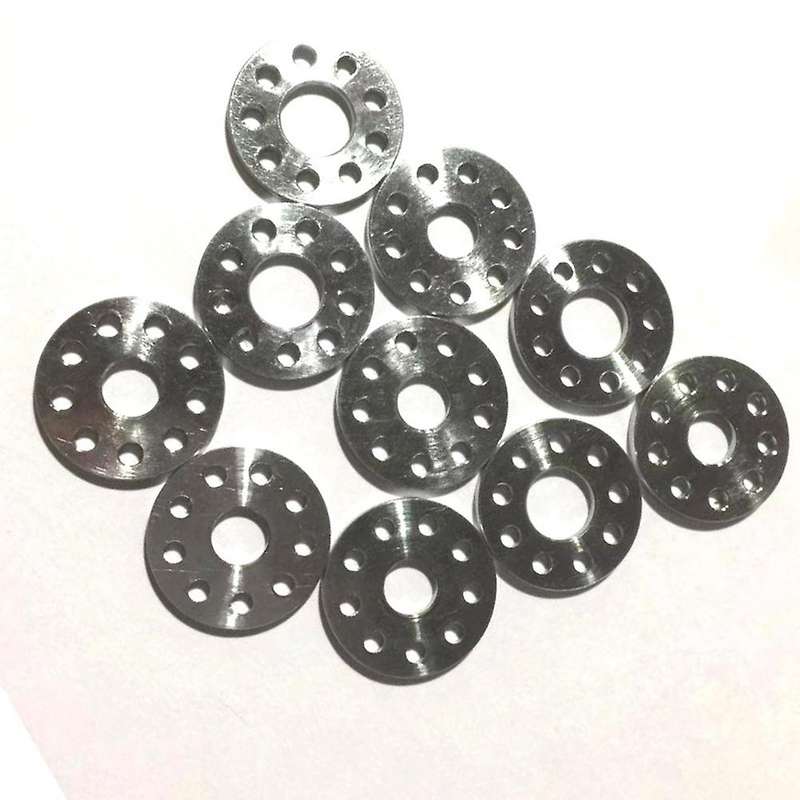 10Pcs M6 Titanium Drilled Bolt Spacer Washer for Bicycle Motorcycle Modification 9 Holes Washers
