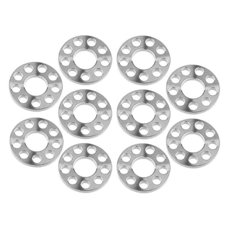 10Pcs M6 Titanium Drilled Bolt Spacer Washer for Bicycle Motorcycle Modification 9 Holes Washers