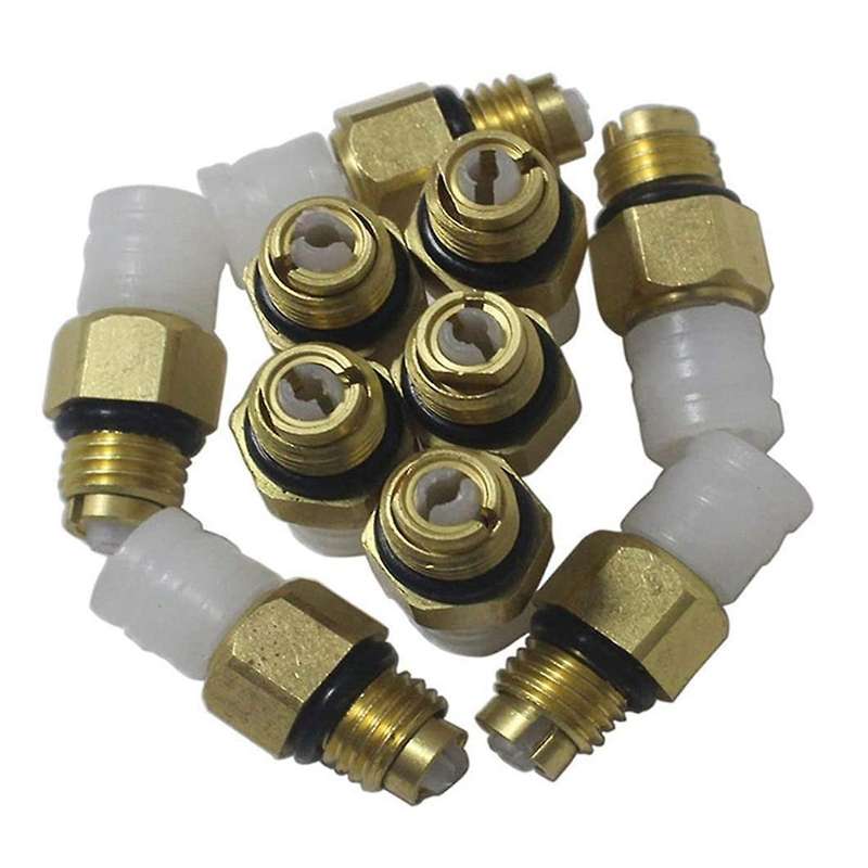 10Pcs M8 for -Ben W164 W212 Air Suspension Line Hose Connector Fitting 1643204613 1643204413 1643204