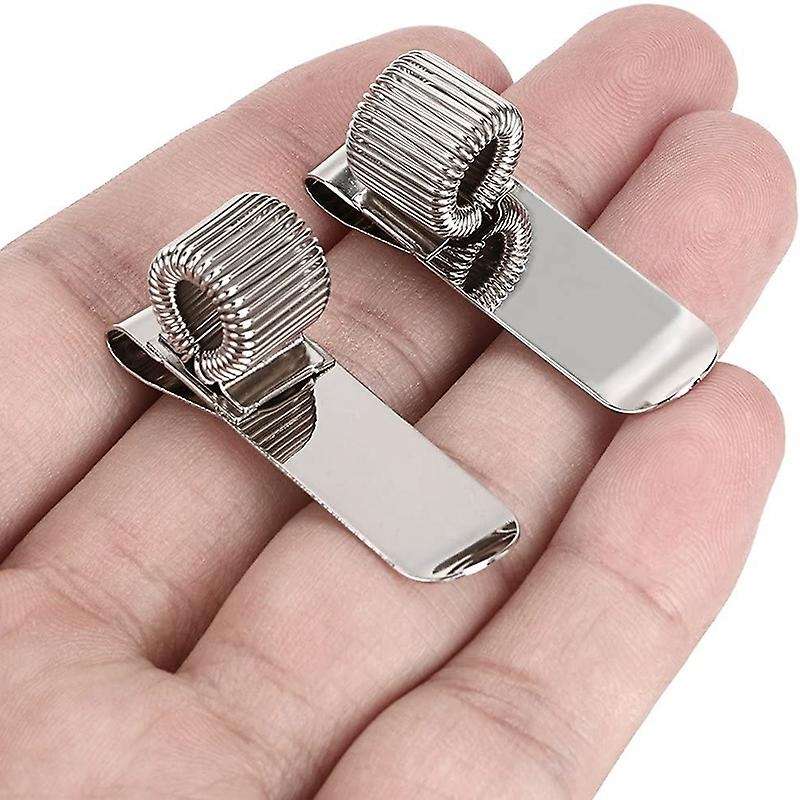 10Pcs Metal Pen Loop Holder Clips Pen Pencil Holder Pen Clip Holder with Adjustable Spring Loop Fit