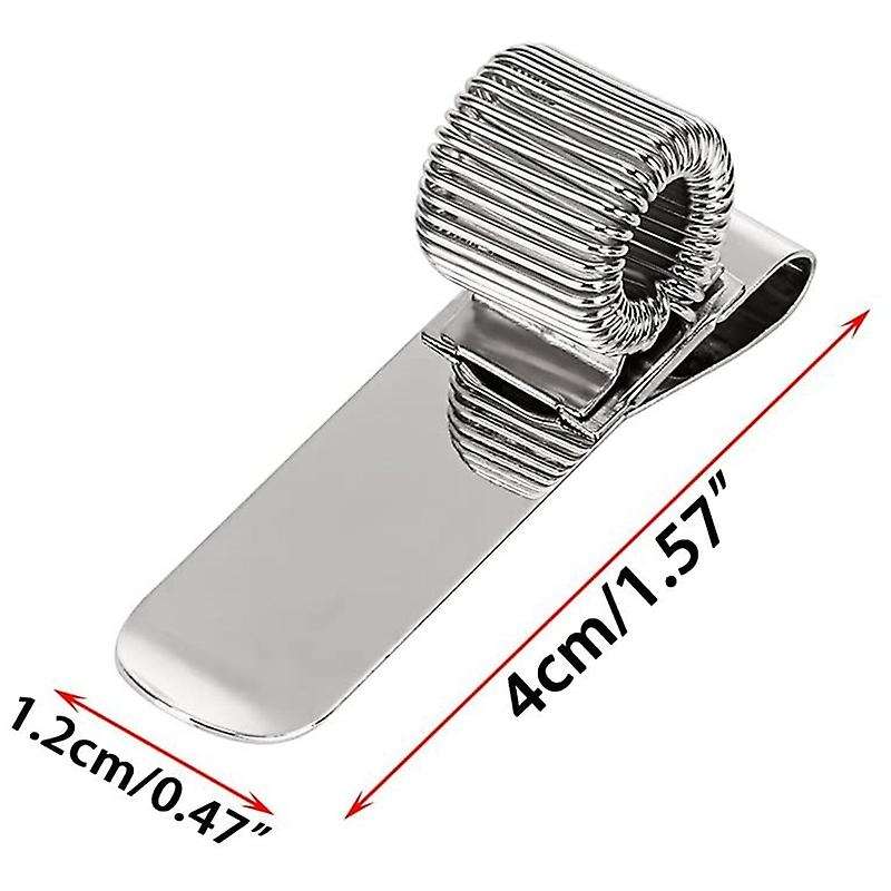 10Pcs Metal Pen Loop Holder Clips Pen Pencil Holder Pen Clip Holder with Adjustable Spring Loop Fit